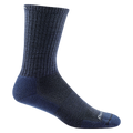 Darn Tough men's crew sock with ribbed calf and light cushioned sole, shown in profile