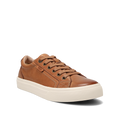 Taos Plim Soul Lux women's cognac leather low-top sneaker with cream sole