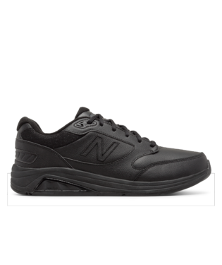 New Balance Men's Leather 928v3 lace-up walking sneaker with cushioned sole and iconic logo