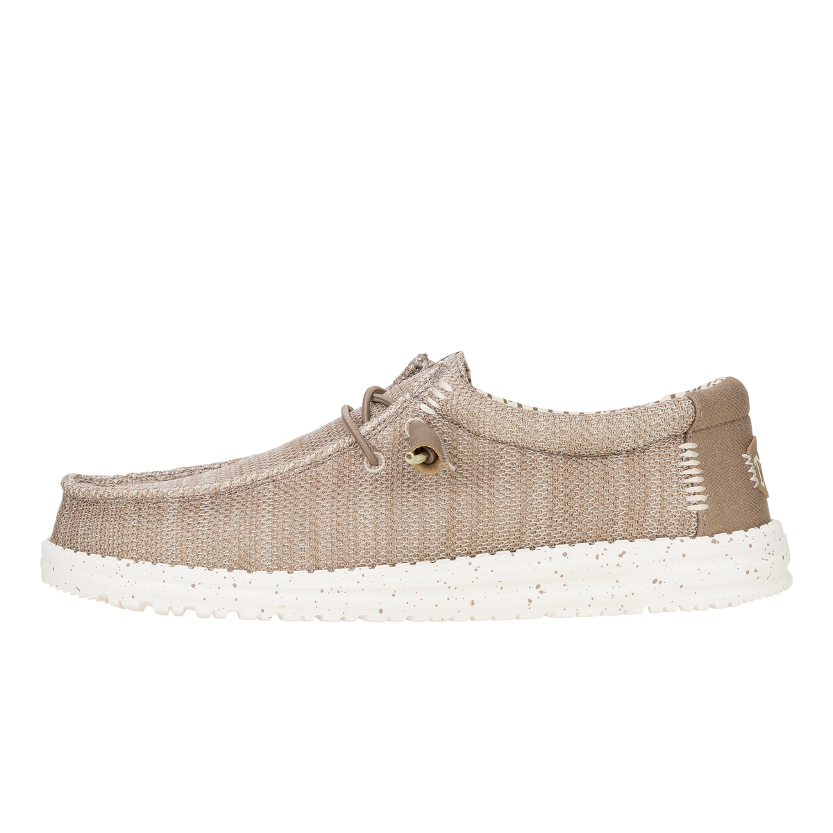 Hey Dude Men's Wally Stretch Sox slip-on casual shoe with lace detail and lightweight sole