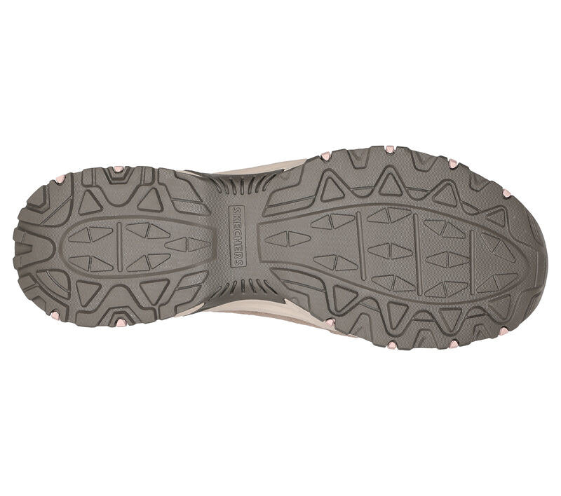 Skechers Women's Slip-Ins Hillcrest-Sunapee taupe shoe bottom with rugged tread pattern