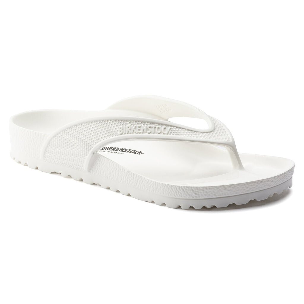 Birkenstock Honolulu EVA white flip-flop sandal with toe post and textured sole