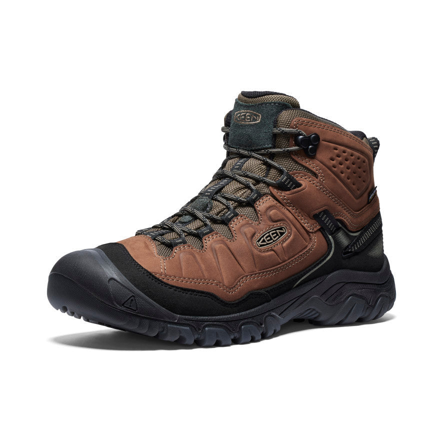 Keen Outdoor Men's Targhee IV Mid waterproof leather hiking boot with rugged lug sole
