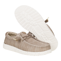 Hey Dude Wally Stretch Sox slip-on shoes in taupe mesh with white speckled sole