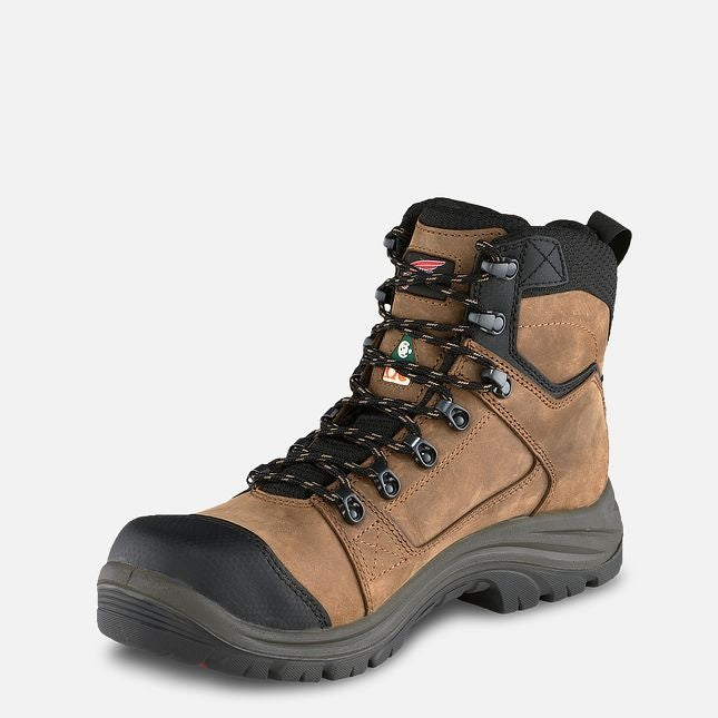 Red Wing Men's brown leather 6-inch waterproof CSA safety toe work boot