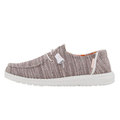 Hey Dude Wendy Stretch knit slip-on shoe in walnut brown with white sole