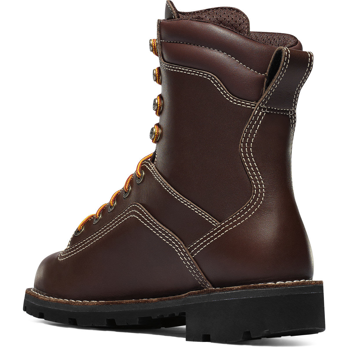 Danner Quarry USA men's tall leather work boot with lugged outsole and speed hooks