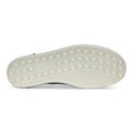 ECCO Soft 7 white rubber outsole with circular bubble tread pattern and brand logo