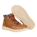 Hey Dude Men's Bradley Classic cognac brown lace-up boots with cream sole