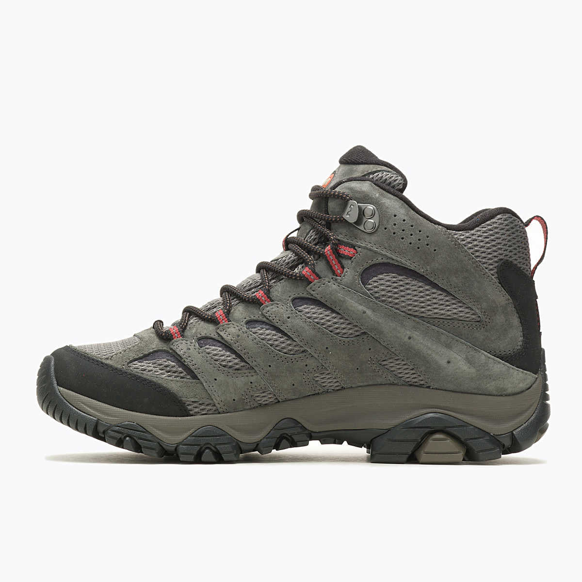 Merrell Men's Moab 3 Mid WP waterproof hiking boot with rugged outsole and ankle support