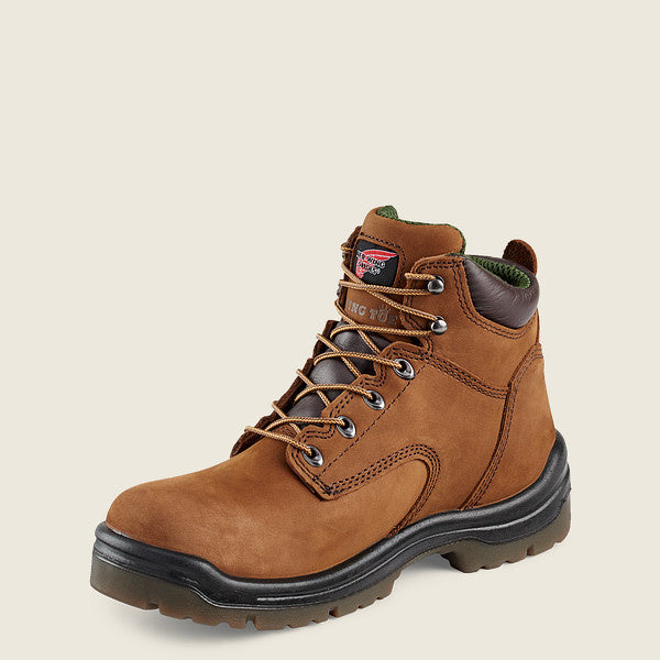 Red Wing King Toe 6-inch brown leather waterproof safety toe work boot