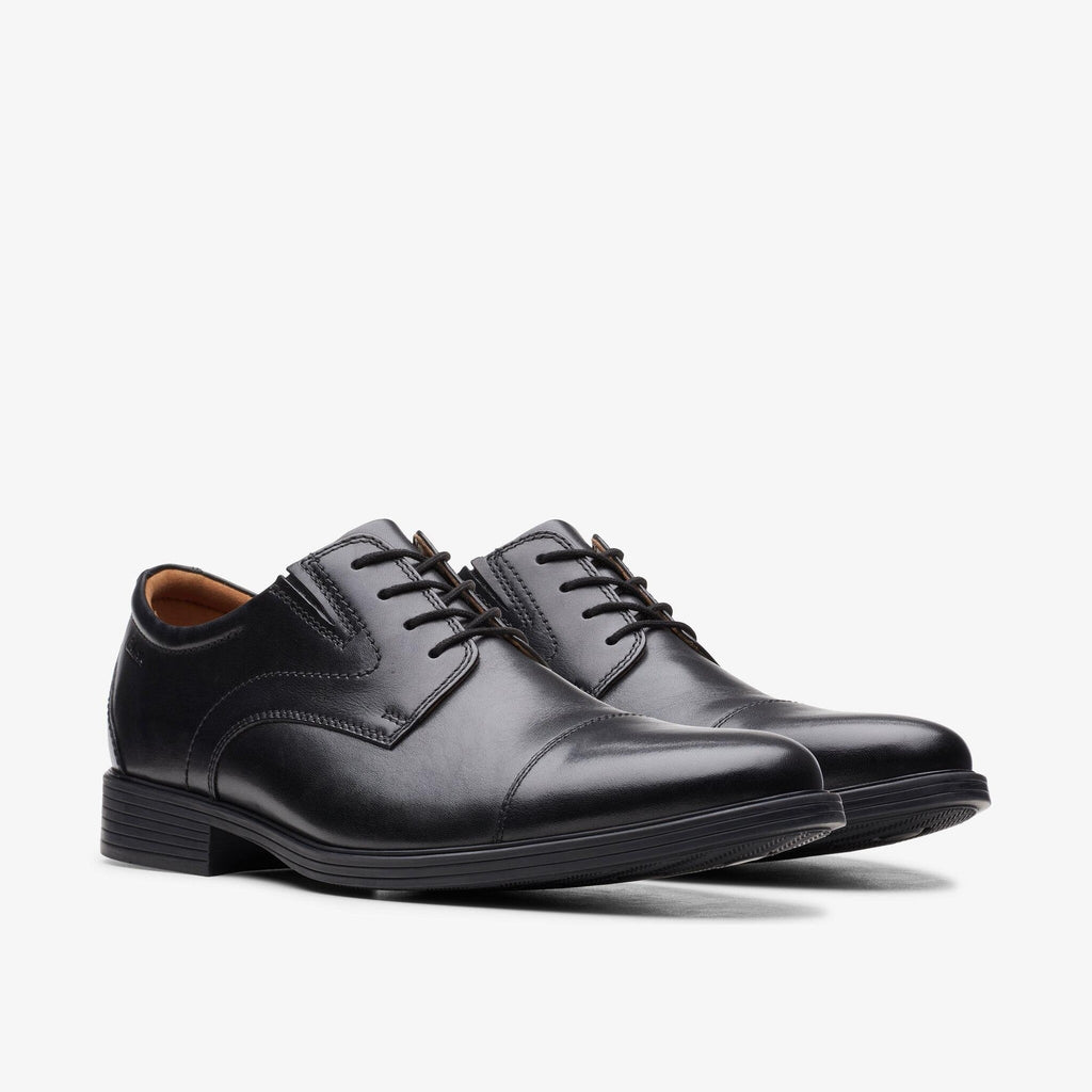 Clarks Whiddon Cap men's leather dress shoes with lace-up closure and cap toe