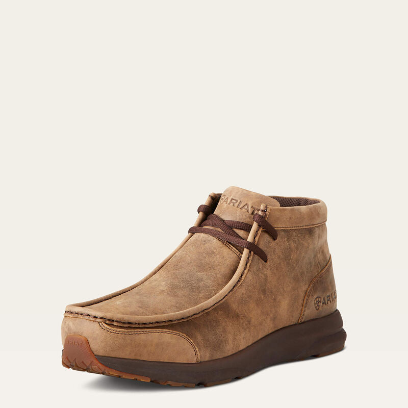 Ariat Men's Spitfire lace-up moccasin chukka boot with rugged outsole