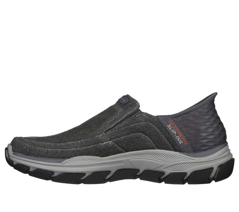 Skechers Respected Holmgren men's slip-on casual sneaker with textured upper and chunky sole