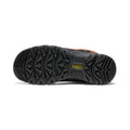 Bottom view of KEEN Targhee IV Mid boot showing black rubber outsole with multi-directional lugs