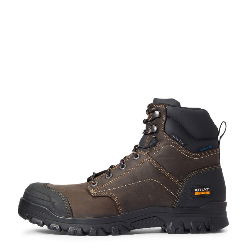 Ariat Work Treadfast men's waterproof steel toe lace-up work boot with rugged outsole