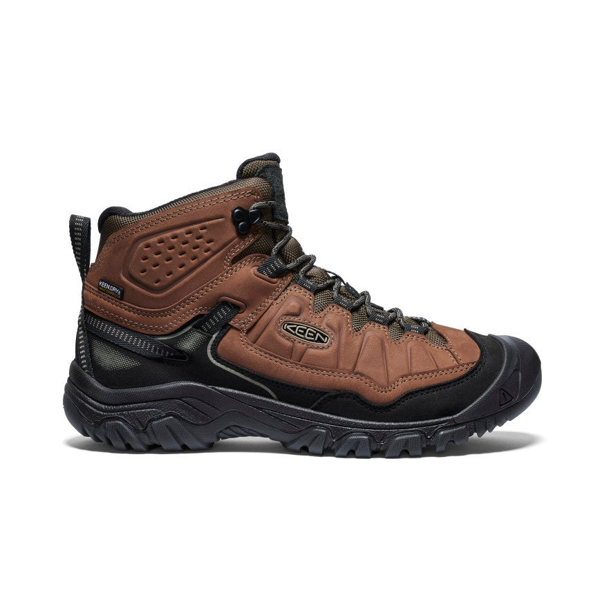 Keen Targhee IV Mid waterproof hiking boot with rugged lug sole and leather upper