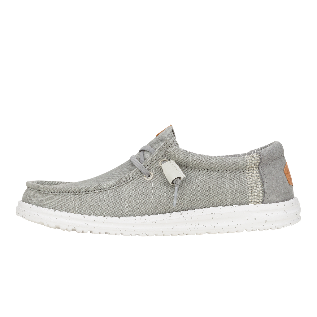Hey Dude Men's Wally Elevated casual slip-on shoe with lightweight sole and elastic lacing