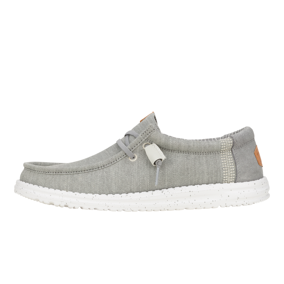 Hey Dude Men's Wally Elevated casual slip-on shoe with lightweight sole and elastic lacing