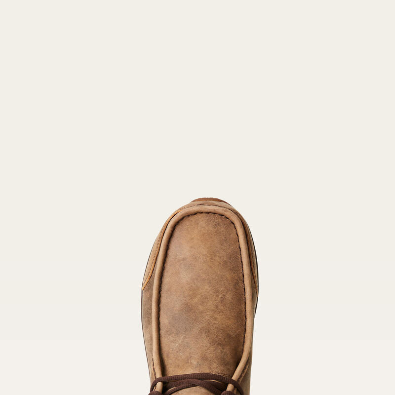 Ariat Men's Spitfire casual shoe featuring a moccasin toe and leather upper, top view
