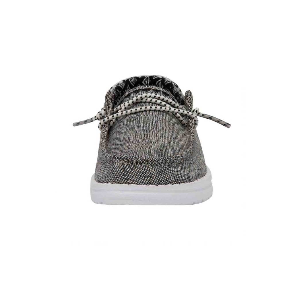 Hey Dude Girls Wendy slip-on shoe shown from front angle on white background