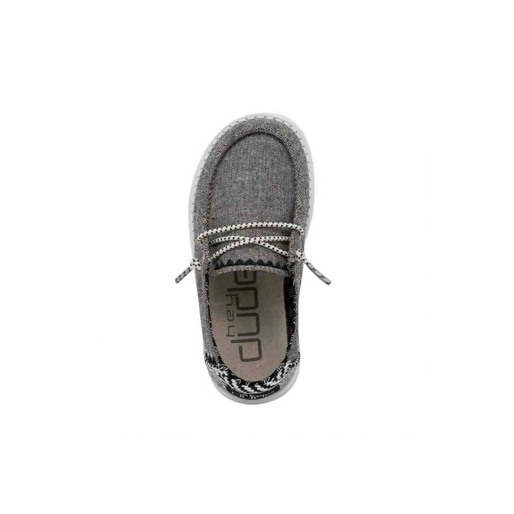 Hey Dude Girls Wendy slip-on shoe shown from top-down overhead angle