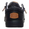 Hey Dude Boys Paul Youth shoe rear view showing brand logo patch and heel detail