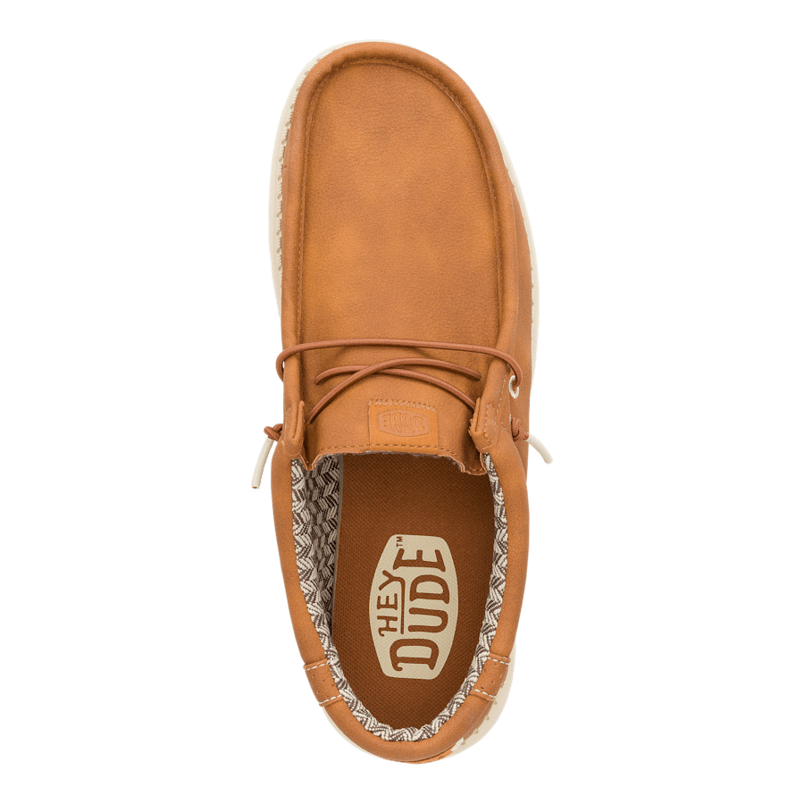 Hey Dude Boys Wally Classic slip-on shoe shown from overhead angle displaying interior insole