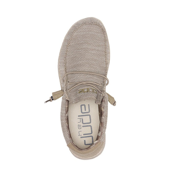 Hey Dude Wally Sox men's slip-on shoe shown from overhead top-down angle