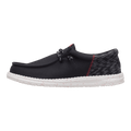 Hey Dude Wally Funk slip-on shoe with jacquard heel panel and speckled white sole