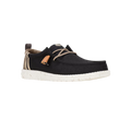 Hey Dude Wally Craft Linen mens casual lace-up moccasin shoe with speckled white sole
