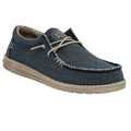 Hey Dude Wally Braided men's casual lace-up shoe with textured upper and beige sole