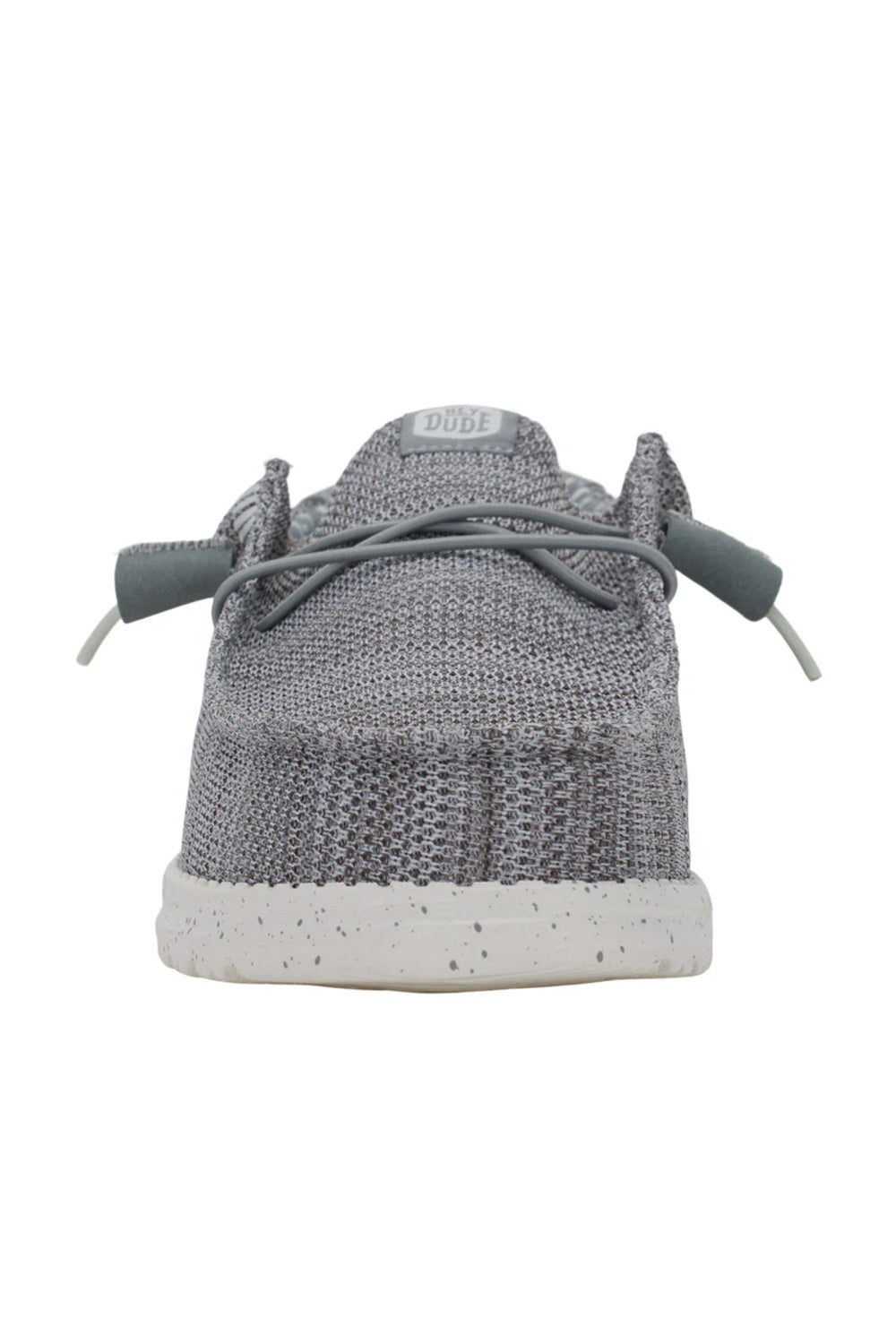 Hey Dude Wally Stretch Sox sneaker shown from front view on white background