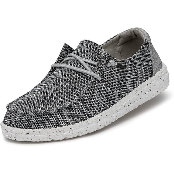 Hey Dude Wendy Sox slip-on casual shoe with knit upper and white speckled sole