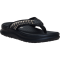 Hey Dude Womens Tide Flip flop sandal with woven strap and chunky black sole