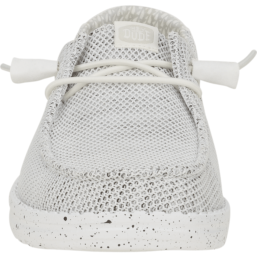 Hey Dude Wendy Stretch slip-on sneaker with mesh upper and elastic laces, front view