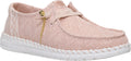 Hey Dude Wendy Boho Knit slip-on shoe with gold chain accent and white sole