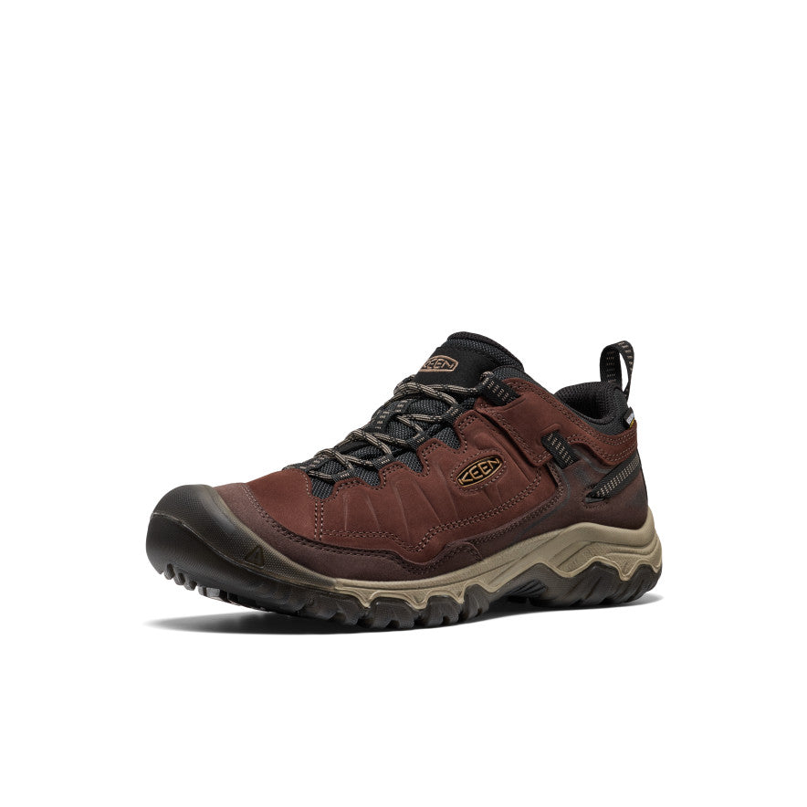 KEEN Targhee IV Low waterproof hiking shoe with rugged outsole and leather upper