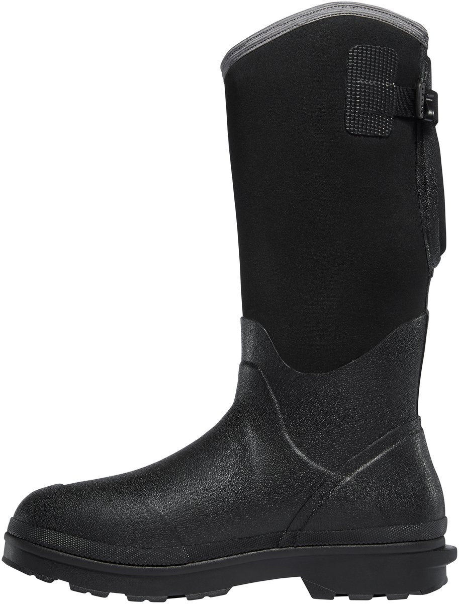 LaCrosse Alpha Range tall neoprene rubber work boot with side zipper and rugged outsole
