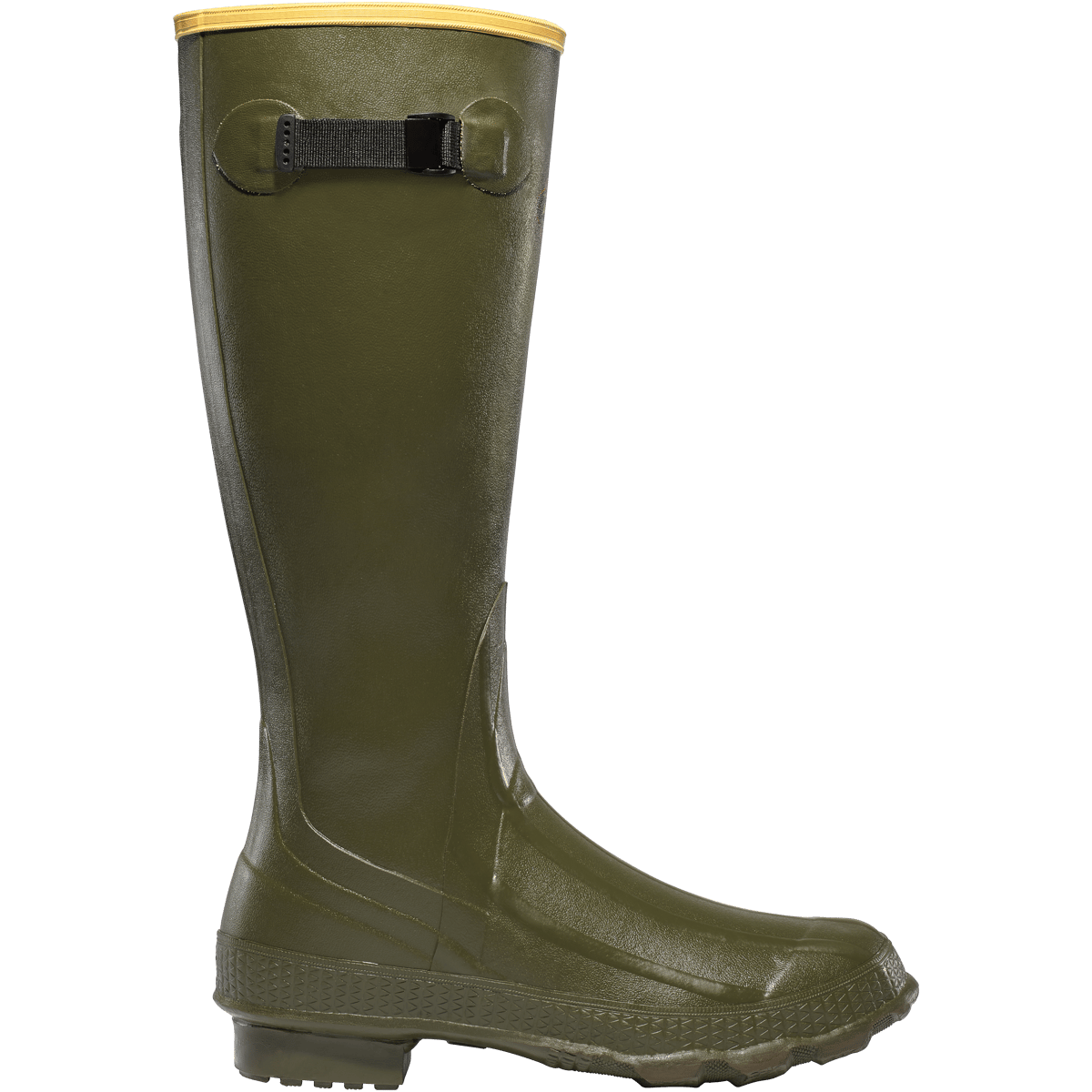 LaCrosse Grange 18-inch tall rubber hunting boot with adjustable gusset strap