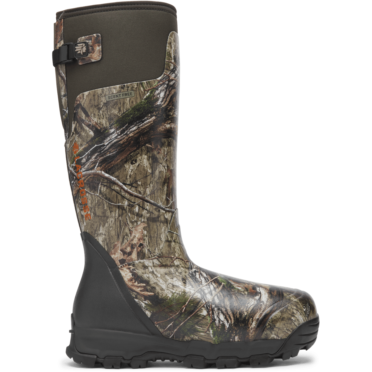 LaCrosse Alphaburly Pro 18-inch insulated hunting boot with camouflage neoprene upper