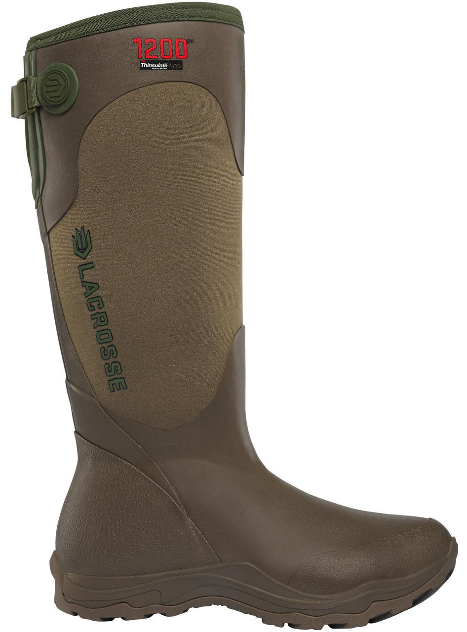 LaCrosse tall rubber hunting boot with 1200-gram insulation and neoprene upper