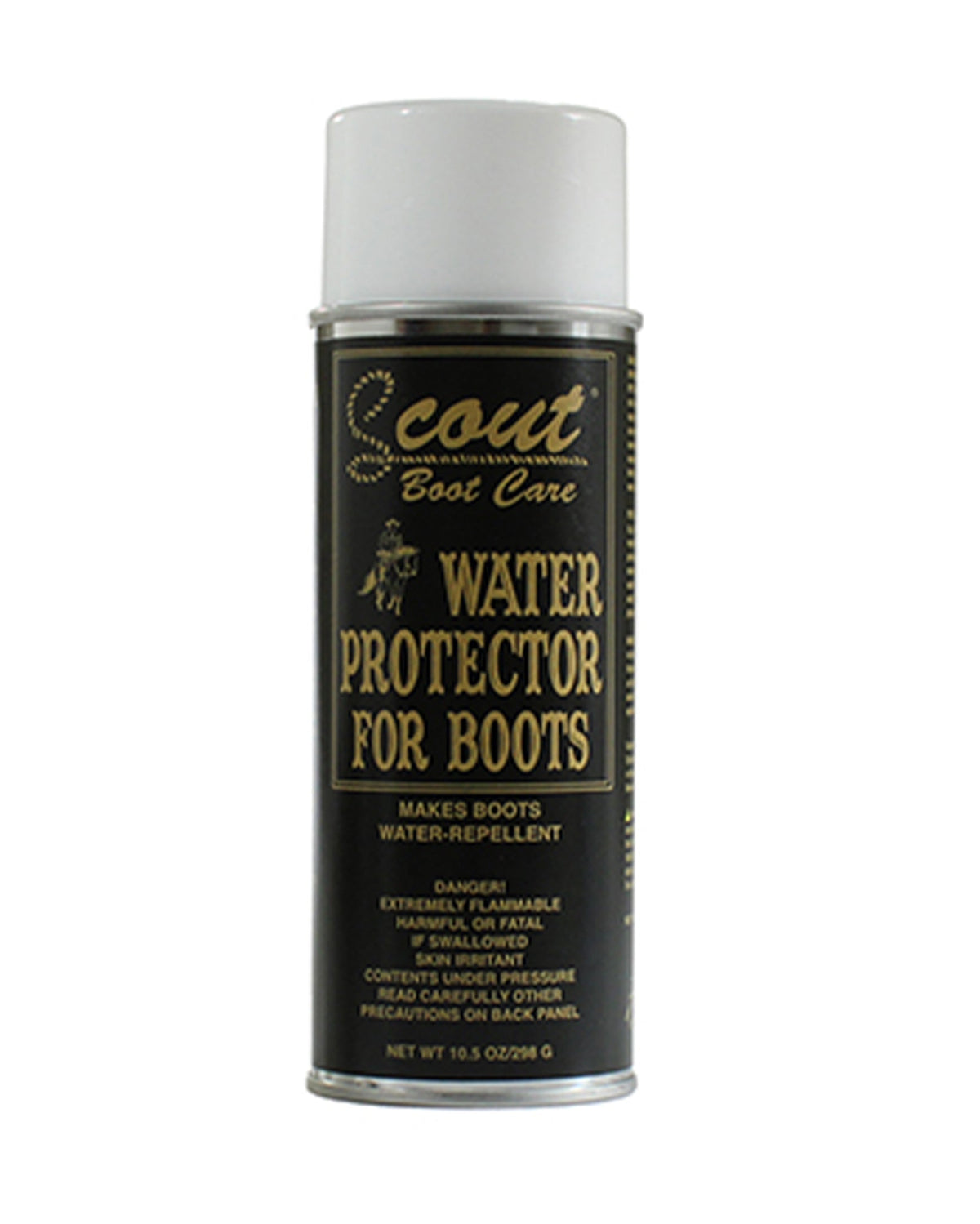 Scout Boot Care Water Protector spray can, 10.5 oz aerosol water-repellent treatment for boots