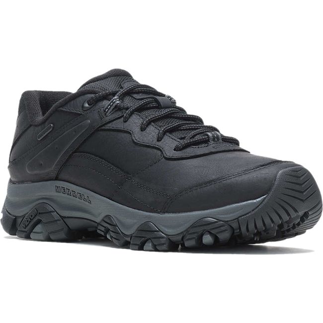 Merrell Moab Adventure 3 waterproof leather hiking shoe with aggressive Vibram outsole