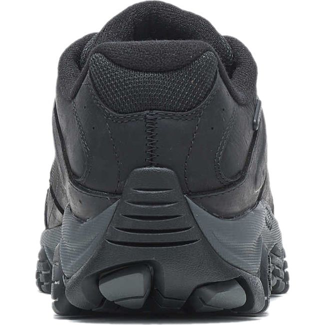 Merrell Moab Adventure 3 WP hiking shoe shown from rear heel angle