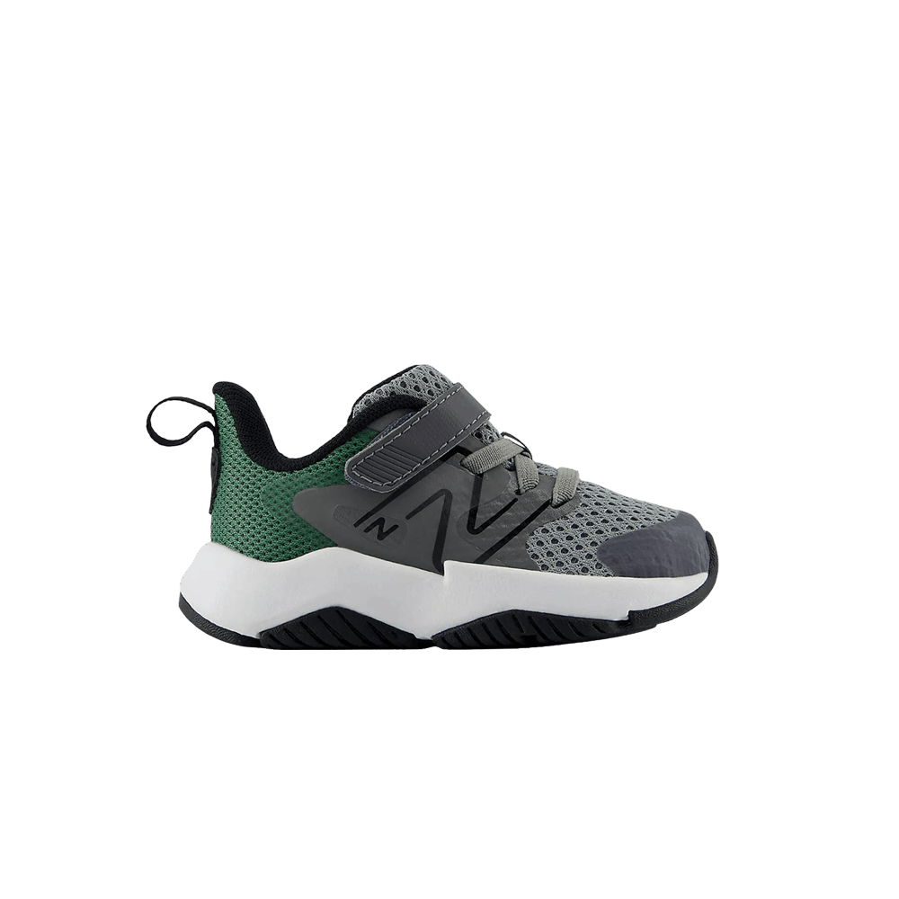 New Balance boys toddler running sneaker with velcro strap, mesh upper, and chunky sole