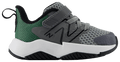 New Balance boys toddler sneaker with velcro strap, mesh upper, and chunky sole