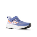 New Balance girls running sneaker with Velcro strap, mesh upper, and Fresh Foam sole