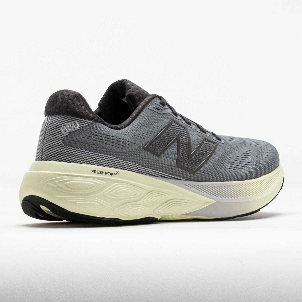 New Balance 880v15 running shoe rear three-quarter view showing Fresh Foam X midsole