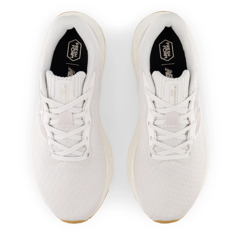 Top-down view of two New Balance Fresh Foam Arishi v4 womens running shoes with white laces